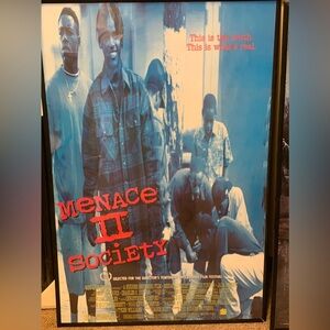 Menace II Society poster framed